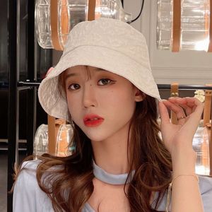 Spring Face Show Kinder Instagram Girl Little Fresh Fisherman Summer Bubble Folded Bowl Hat Koreanische Ausgabe