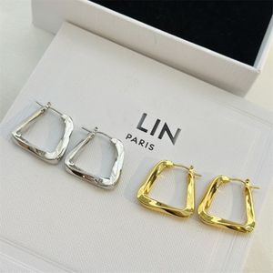 Luxury Ear Studs Designer Jewelry Ladies Classic Brand Ornaments Ladies Wedding Party Accessories Girls Hoop Earrings Gold Silver 305G