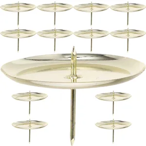 Świecane uchwyty 20 szt. Uchwyt Kreatywne świecowe ozdoby ślubne żelazne dekoracje ślubne dla stolików dekoracyjny pokój ciasto herbata światło nowoczesne