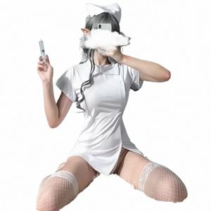 Cameriera giapponese School Girl Kawaii Dottore Roleplay Outfit per la donna Infermiera Costume cosplay Donna Sexy Cosplay Lingerie Cameriere Outfit E2PE #