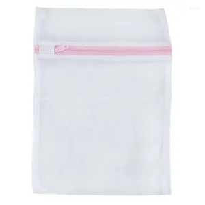 Laundry Bags 2X Underwear Net Mesh Washing Machine Bag Socks Lingerie Bra 23Cm By 30Cm