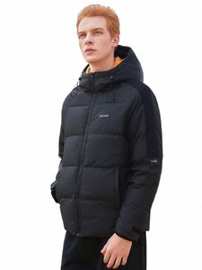 Pieer Camp Neue Männer Daunenjacke Winter Kurz 100% Polyester Mit Kapuze Reißverschluss Schwarz Gelb Farbe Kausal Dicke Herren Mäntel AYR902305T k7Yr #