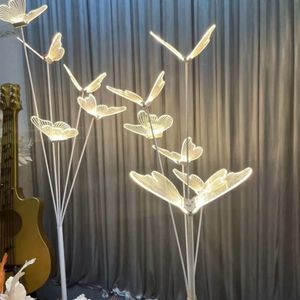 Props, Luminous Wedding Lights, New Street Stage Floor Decorations, Three-Dimensional Butterfly Lights