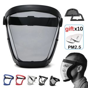 Albums Work Protection Mask Full Face Protector Shield Transparent Facial Protector Face Protective Screen Kitchen Gadgets Accessories
