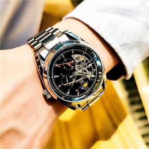 Weskay Genuine Tourbillon Automatic Mechanical Watch Mens Propositile Luminous Watch Watch Watch Mens Highlend Watch