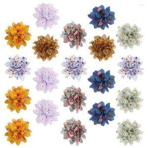 Abbigliamento per cani 20 pezzi Decor Bow Cat Flower Collare Design Charms per abbellimento di fiori petalo