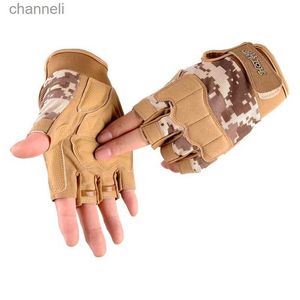 Taktiska handskar som skjuter fingerlös halvfinger antislip utomhusjakt sport Airsoft YQ240328