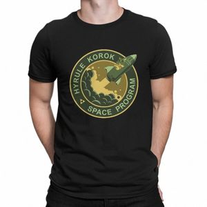 Wyprzewodnik Korok Space Program T-shirt dla mężczyzn okrągła szyja 100% Cott T-koszulka Z-Zelda koszulka z krótkim rękawem