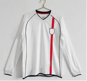 Englands Retro Football Shirt Vintage Soccer Jersey Classic Men's Top Home White Away Red 1990 2002 82 84 87 90 94 95 96 98 99 01 Shearer Lineker Gerrard Lampard Sch 975