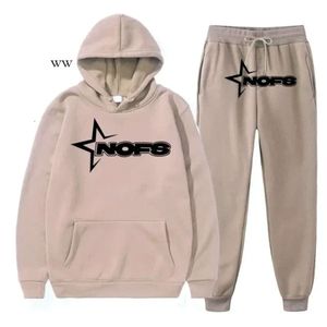 Men's Tracksuits Nofs Hoodie Y2k Tracksuit Men Sets Winter Hoodies Pants 2 Piece Running Autumn Sweatshirt Sport Joggers Sweatpants Suit 7945