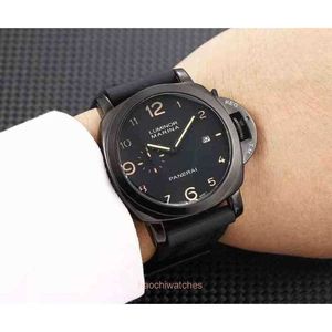 2024 PANERRAIS Fashion Mens Watches Luxury For Mechanical Classic Men Fashion Kalender Läderband Armbandsur Stil Luminors