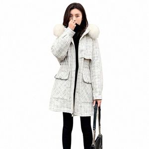 Parkas Women 2022 Vinter Nya koreanska lösa fi Casual Down Cott Jacket Kvinnlig kort stor storlek tjock varm vadderad kappa l3rs#