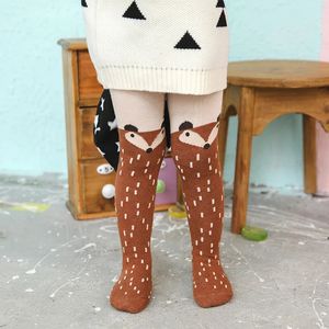 Autumn Cartoon Fox Baby Girl Tights Cotton Cute Children Stocking Pantyhose For Kid 05 Years selling YYT358 240322