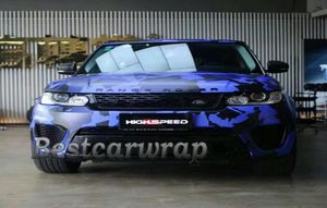 Ubran Blue Black Camo Vinyl Full Car Lap Camouflage foil Stickers with Camo Truck covering Foil Skin Size 152 x 30M5X98FT2608758