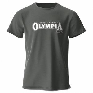 T-shirt da uomo stampata Muscle Factory 100% Cott T-shirt grafiche classiche oversize per uomo T-shirt estiva T3Bp #