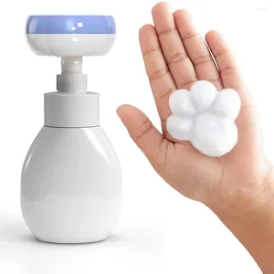 Liquid Soap Dispenser Flower Foam Pump Bottle Bathroom Plastic Refillable Containers For Cosmetic Facial Cleanser Shampoo Shower 300Ml