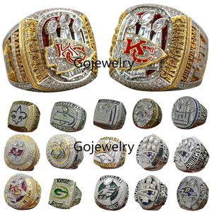 Luxury Super Bowl Championship Ring Designer 14K Gold KC Team Champions Rings för Mens Womens Diamond Sport smycken