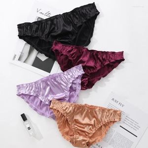 Women's Panties Large Size Ladies' Underwear Low Waist Spot Sexy Soft Comfortable Super Elastic Satin Pants Pure Cotton