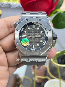 APS Factory Super Edition Watch 15720 42mm自動メカニカルメンズウォッチ4308ムーブメント316Lステンレス鋼シルバーブレスレットウォータープルーフリストウォッチ