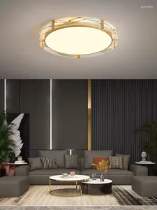 Taklampor japanska alla koppar lyxiga led hem dekorationslampor moderna emalj färg vardagsrum sovrum ljus