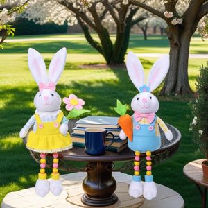 Neue Ostern Kaninchen Ei Karotten Weihnachten Perle Beine Frühling Landschaft Puppe Dekoration Home Dekoration