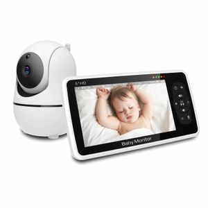 5Inch Wireless Long Distance Intercom Temperatur Display Baby Monitor Night Vision Home Security CCTV Camera Babysitter 240326