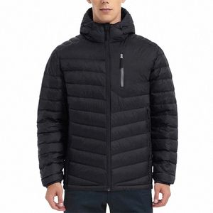 Män Winter Puffer Jacket 2021 Ny Ultra Waterproof Down Jacket Huven Män Packable Lätt vattenbeständig Parka Windproof W V22B#