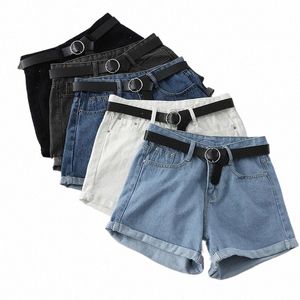 шорты женские шикарные универсальные корейские повседневные базовые простые джинсовые короткие брюки Harajuku для подростков свободные широкие женские костюмы 51jJ #