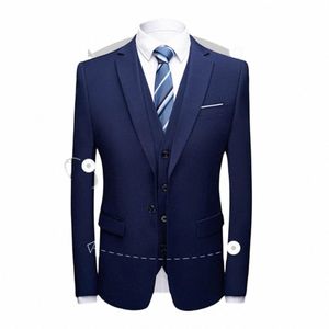 cozy 1 Set Trendy Pure Color Butts Blazer Pants Male Formal Suit Lapel for Wedding R9QL#