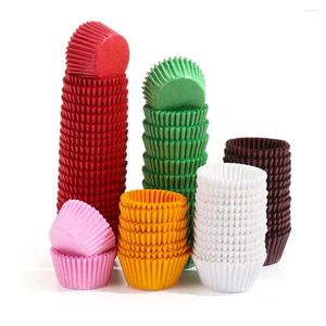 Bakning formar 500/1000st DIY konditoriverter Party Supplies Cup Muffin Cases Cake Paper Cups Chocolate Liners Cupcake Wrappers