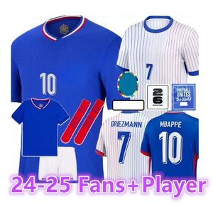 24 25 25 프랑스 클럽 풀 세트 벤제마 축구 유니폼 Giroud mbappe griezmann saliba pavard kante maillot de foot equipe maillots 키트 여자 남자 축구 셔츠 8899