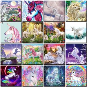 Schroevendraaiers Painting by Numbers Diy Oil Picture Unicorn Animal Acrylic Paint Home Decoration Canvas Painted Coloring for Living Room Art Kit