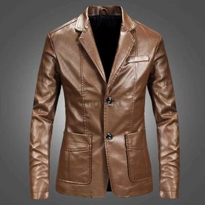 Men's Leather Faux Leather PU Jacket Men Solid Color Leather Coat Jacket Casual PU Coats Motorcycle Biker Coat Leather Jackets Male Big Size 6XL 240330