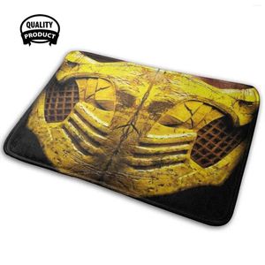 Carpets Scorpion Face 3D Soft Anti-Slip Mat Rug Carpet Cushion Mortal Kombat