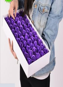 Rosenseifen, Blumen verpackt, Hochzeitszubehör, Geschenke, Event, Partyartikel, Gastgeschenke, Toilette, gefälschte Rosenseife, Badezimmer-Accessoires SR0124373628