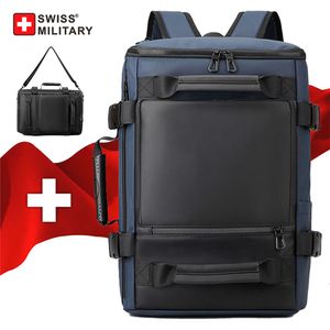 Swiss Military Men's Fashion Travel Multi -fack Vattentät college Student Ryggsäck Leisure Outdoor Bag Mochilas