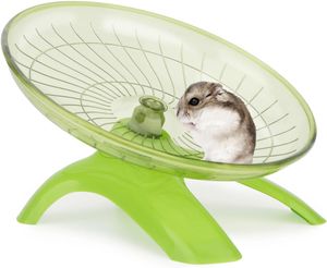 Zoupgmrhs Hamster Wheel Silent Hamster Träning Wheel Running Spinner Hamster Flying (Green)