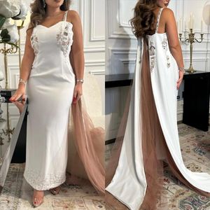 Party Dresses Ball High Quality Exquisite Spaghetti Strap Sheath Cocktail Beading Paillette / Sequins Anke Length Satin Evening