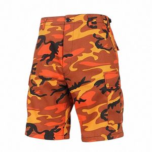 2023 Novo design 8 cores disponíveis BDU Hip Hop cott cargo board shorts homens roupas camue verão oeste militar curto 08ED #