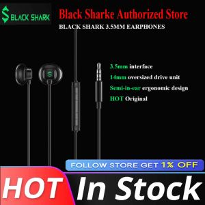 Earphones Original Black Shark 3.5mm Gaming Earphone Half InEar Professional Game Headset For Redmi Poco F2 Pro X3 Black Shark 3 Pro