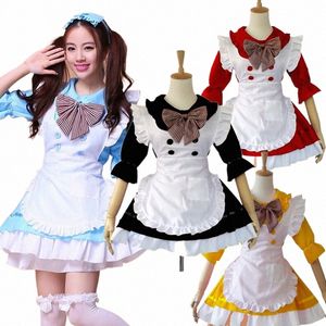 sexy costume da cameriera francese Lolita Dr Anime Cosplay Sissy Maid Uniforme Plus Size Costumi Halen per le donne s outfit g4PT #