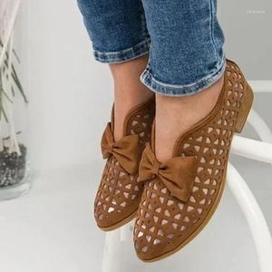 Casual Shoes Women's Winess Sandals European i American Lar Bow Tower Single Hollow Out Zapatillas de Deporte