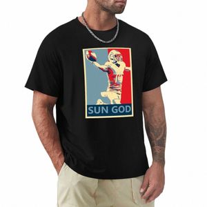 Am-Ra St. Brown Lis Sun God Campaign Poster T-shirt personalizzato per un ragazzo semplice per le camicie per uomini per uomini x3us#