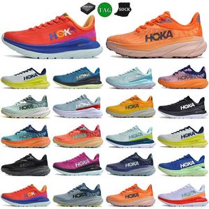 Hokka 2025 Clifton 9 8 tênis de corrida Hokkas Bonedi 8 Menções Menções LOW Top Mesh Treinadores Triplos Branco Black Free One Cloud Cyclamen Sweet Lilac Sports Sneakers