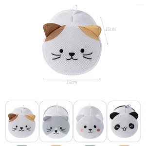 Laundry Bags Cartoon Mesh Machine-wash Embroidery For Home Travel Anti-deformation Bra Brassiere Net Bag Cleaning Underwear