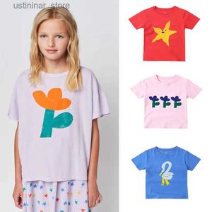 T-shirts 2023 New Kids T Shirts Cartoon Short-Sleeve Tops For Kids Children T-shirt Girls Tees pojkar blus tonåring ytterkläder baby kläder24328