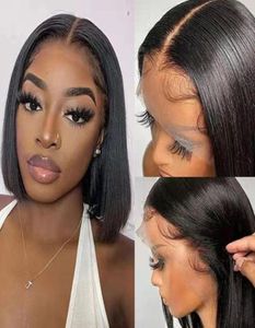 Extensions For Black Lace Front Straight Wig Short Bob Human Hair Wigs6305958