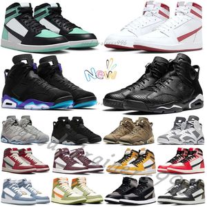 Scarpe da basket firmate Jordenss6s Jumpmans1s Metallic Borgogna denim College blu giallo Ocra Water Rouge Cool grigio sportivo per uomo e donna scarpe da basket