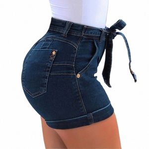 5xl plus size jeans donna haute nuove donne jeans corti denim tasche femminili w pantaloncini di jeans d0HV #