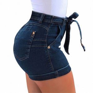 5XL Plus Größe Frauen Jeans Haute Neue Frauen Kurze Jeans Denim Weibliche Taschen W Denim Shorts d0HV #